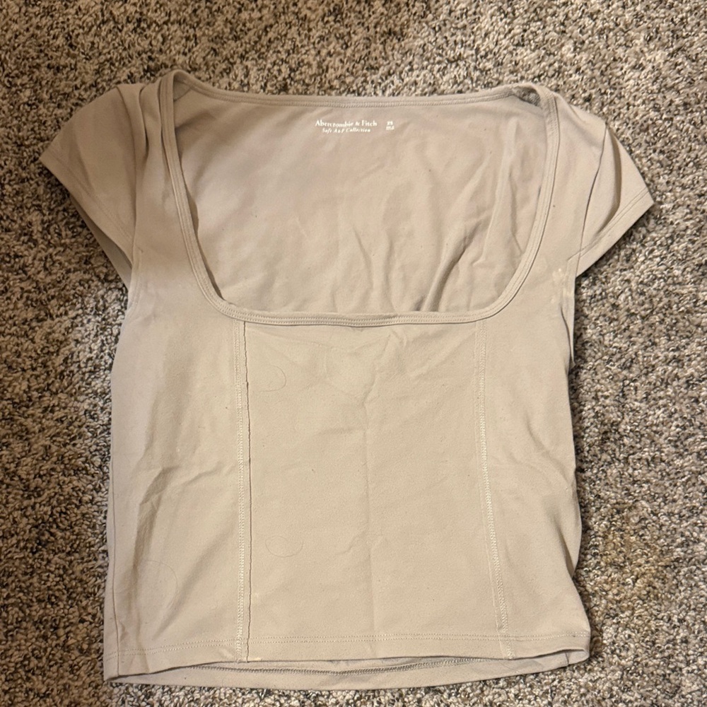 Abercrombie & Fitch Women's Beige Top